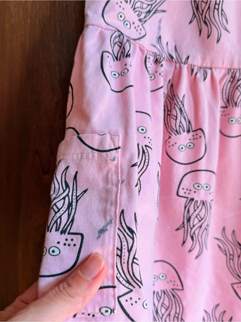 Pink Jellyfish Print Kids Dress - Hanna Anderson